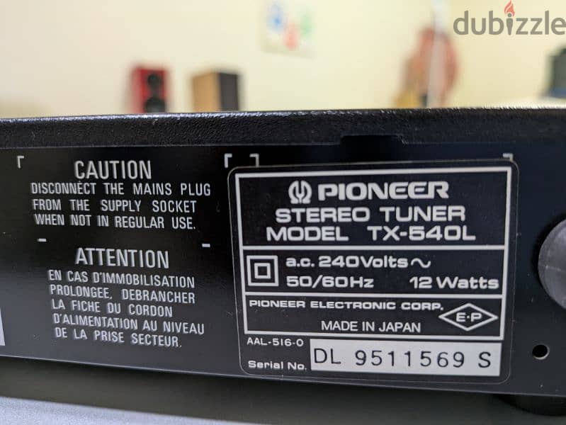 Pioneer tuner + Acoustic Solution amp 4