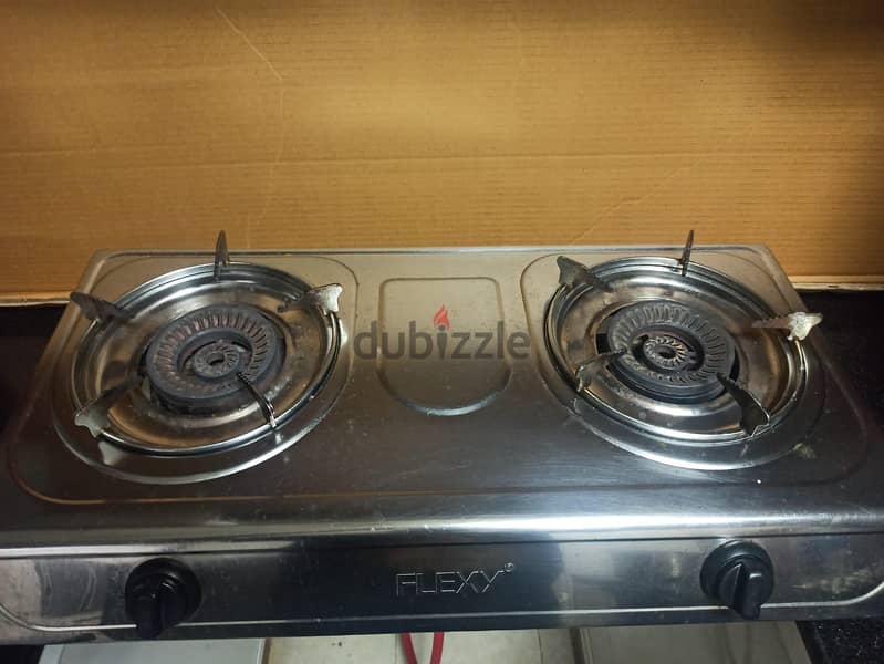 Stainless Steel 2-Burner Cooktop 0