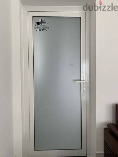 UPVC glass door