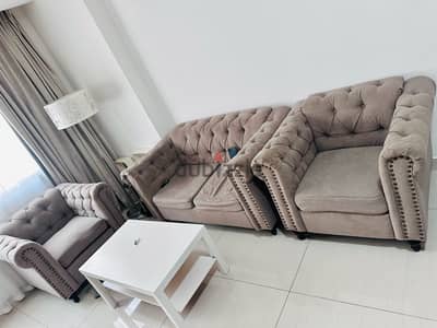 sofa set 2+1+1  and tv stand for sale