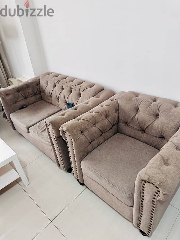 sofa set 2+1+1  and tv stand for sale 2