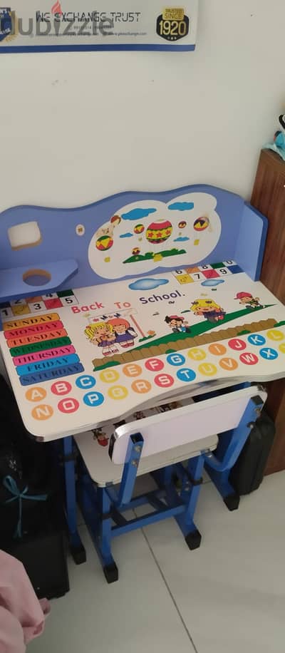 Kids study table with chair