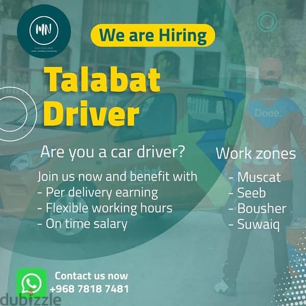 Looking for Riders working for Talabat food delivery 0