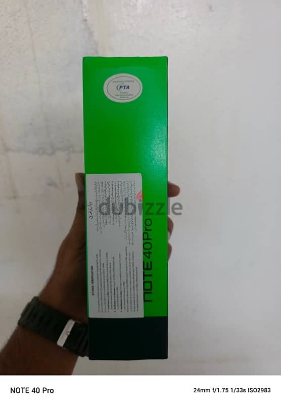 Infinix note 40pro with box charger and 10 month warranty 0