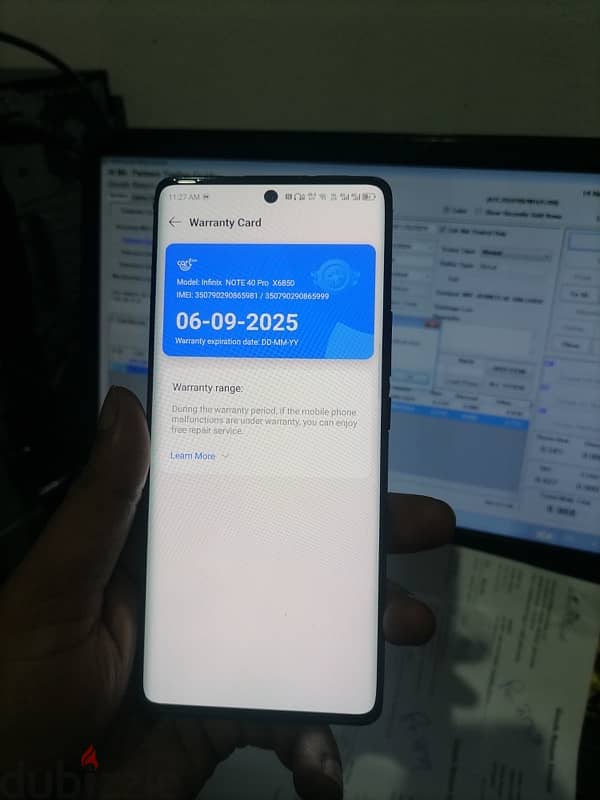 Infinix note 40pro with box charger and 10 month warranty 6