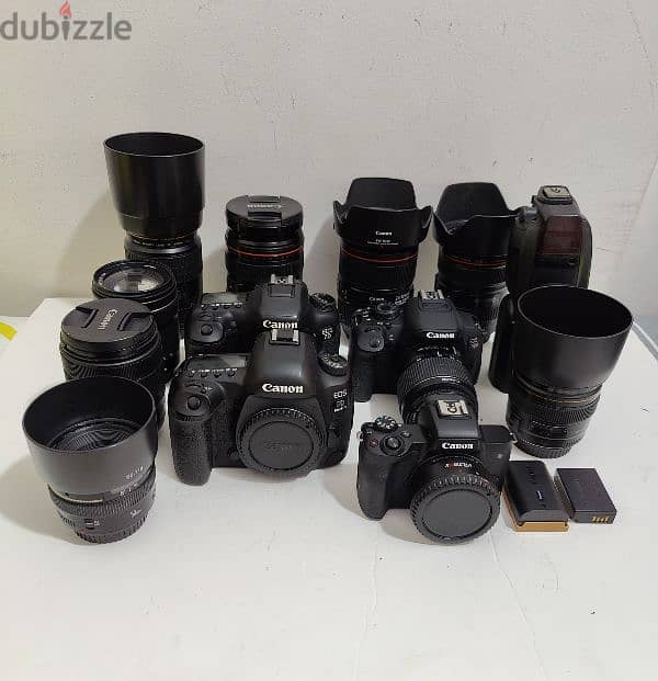 Cano 5D mark IV, 7D mark ii, M50 mark ii, 700D & lens 0