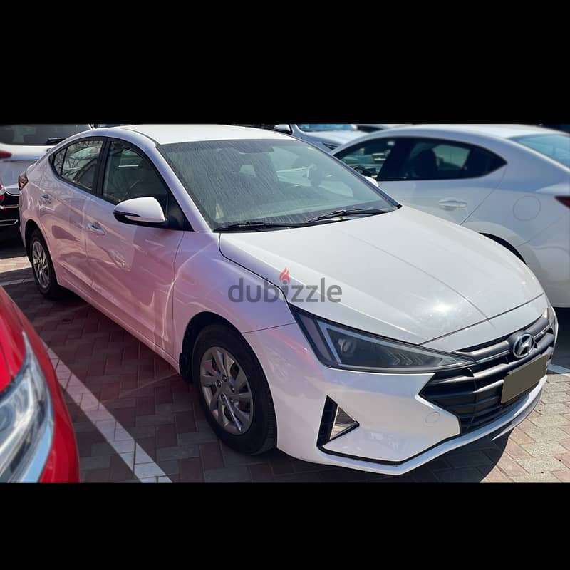 Hyundai Elantra 2020 White GCC Oman Car 1