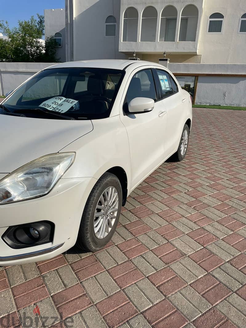 Suzuki Dzire 2018, white, one owner 2