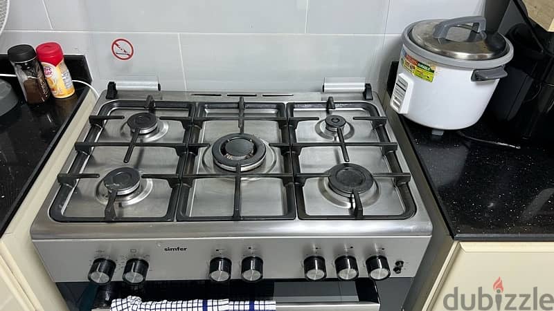 طباخه وفرن (سيمفر) Simfer Gas Cooker, 5 burner 1