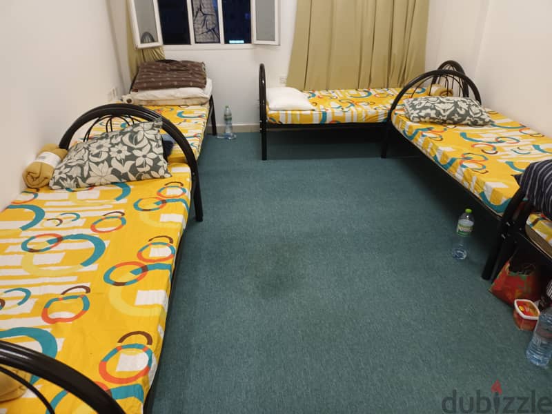 Sharing Furnished Room With Attached Bathroom For Bachelors in Ruwi 4