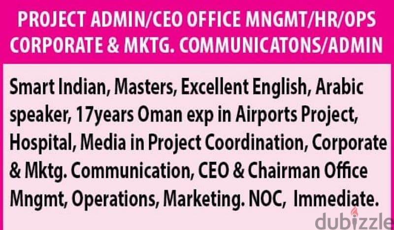 Job Wanted for Professional Indian Office Manager 1