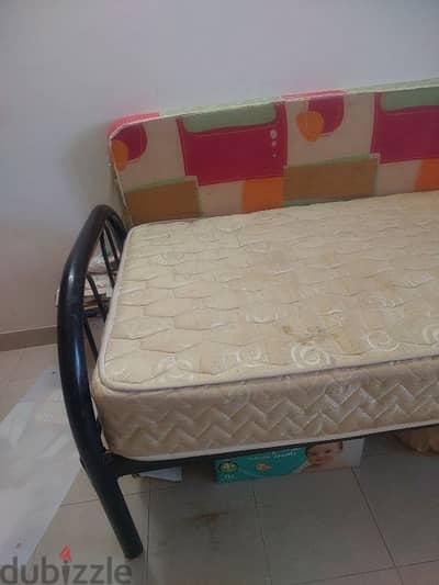 Folding  mattress 2 omr, raha mattress 5 other items inside