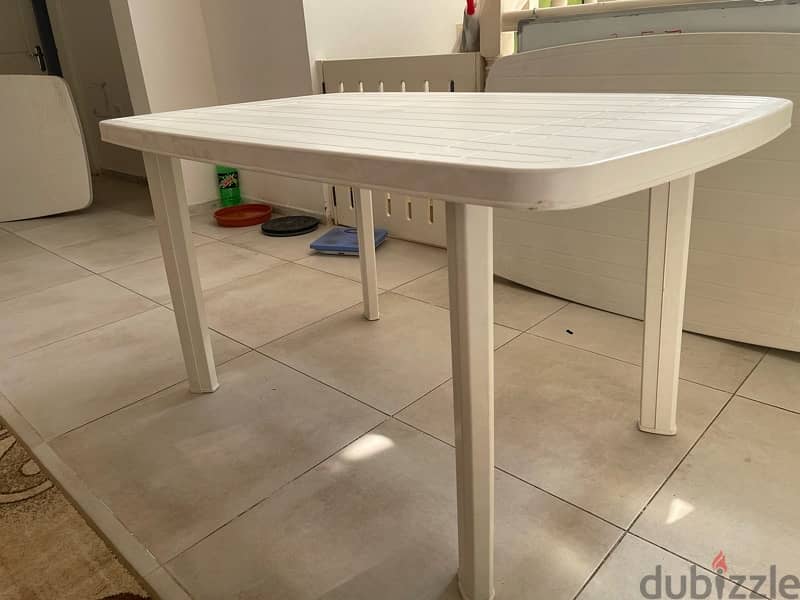 white plastic convertible tables 1