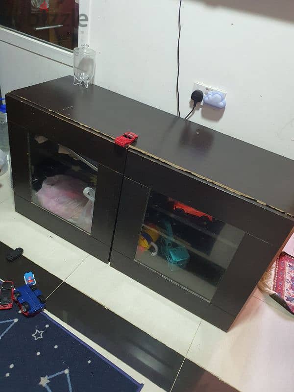 urgent sale tv table with storage 2