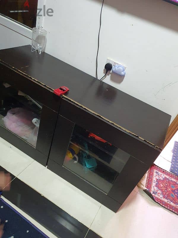 urgent sale tv table with storage 4