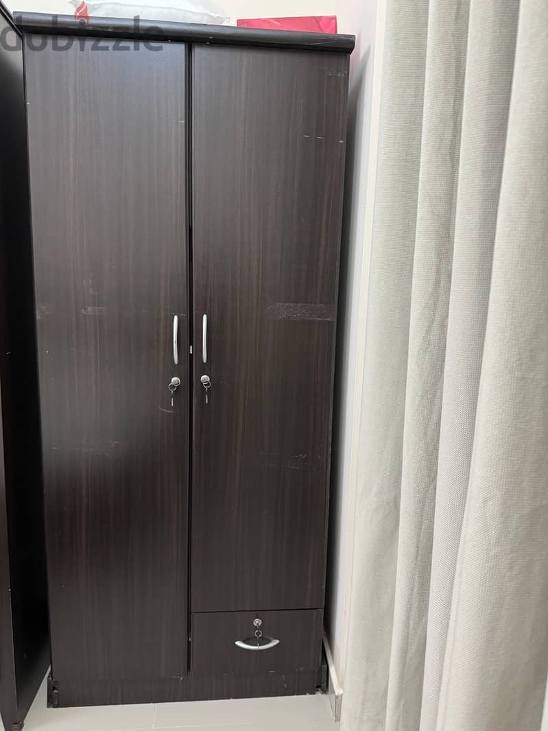 Wardrobes & cupboard, 2 doors, Selling today, leaving Oman 1