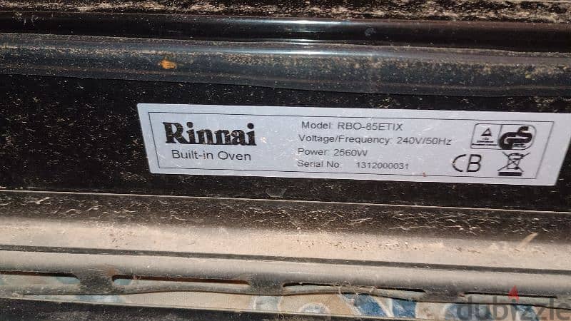 RINNAI built-in oven 4