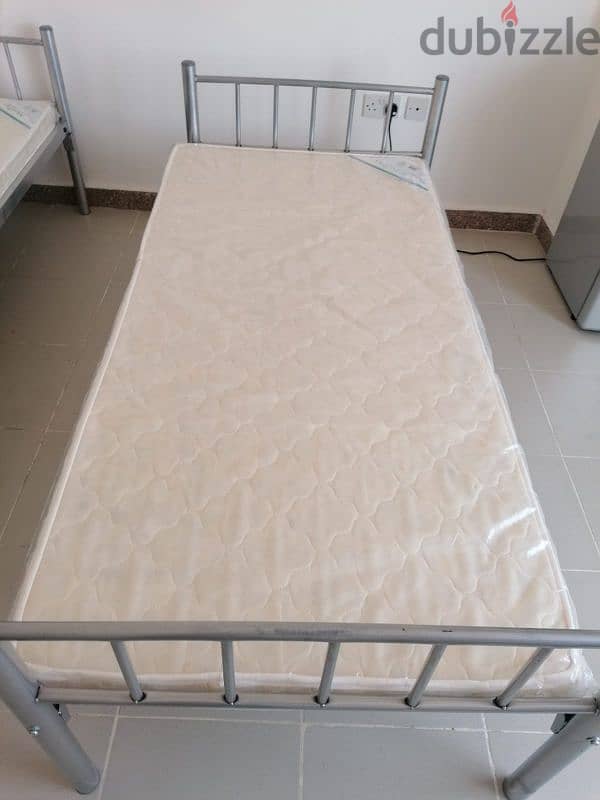 Single Metal Bed Like New For Sale Price Just Only. 13 OMR. 0