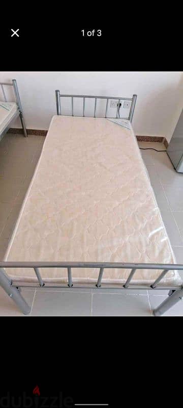 Single Metal Bed Like New For Sale Price Just. 13 OMR. 0