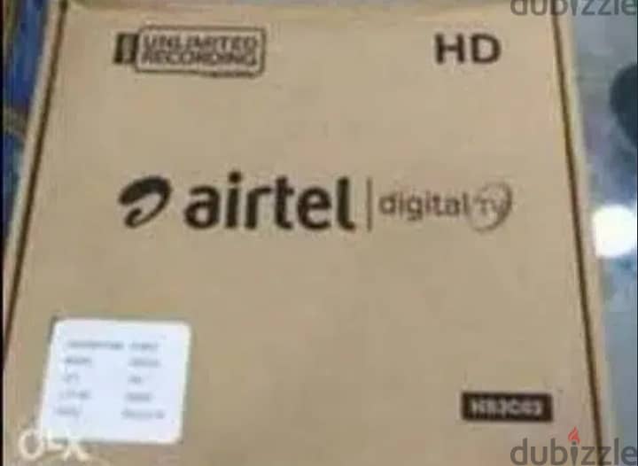 New Airtel Digital HD Receiver with 6months malyalam tamil 0