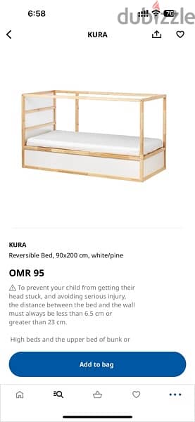 Ikea reversible bed 1