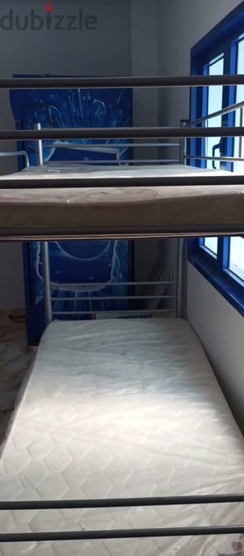 Heavy duty steel Bunk bed with matress sale