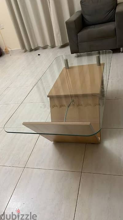 Glass coffee table for sale