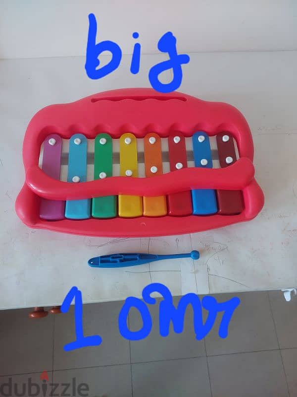 1 omr only children car, big xylophone piano 1 omr ,500bz boling gms 14