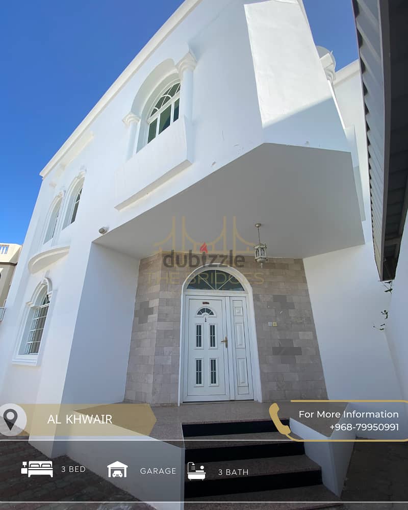 3-BR VILLA FOR RENT IN Al-KHUWAIR 0