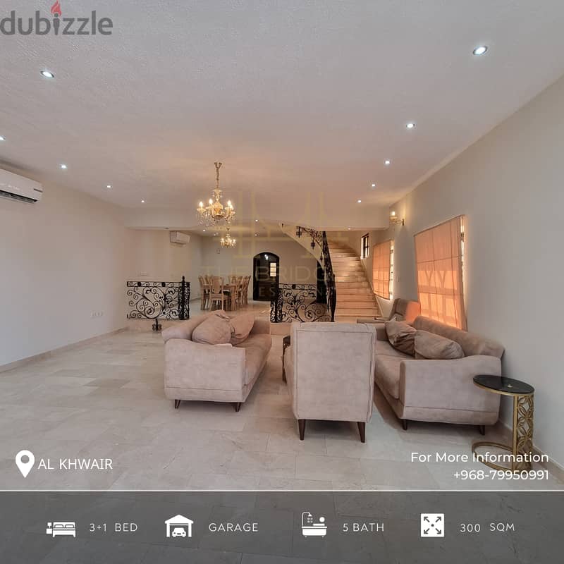 Beautiful 3+1 BR Villa in Al Khuwair 0