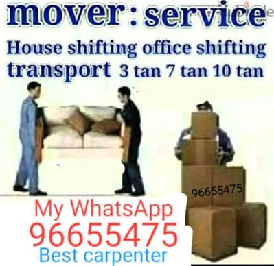 House shiffting Experience carpenter service