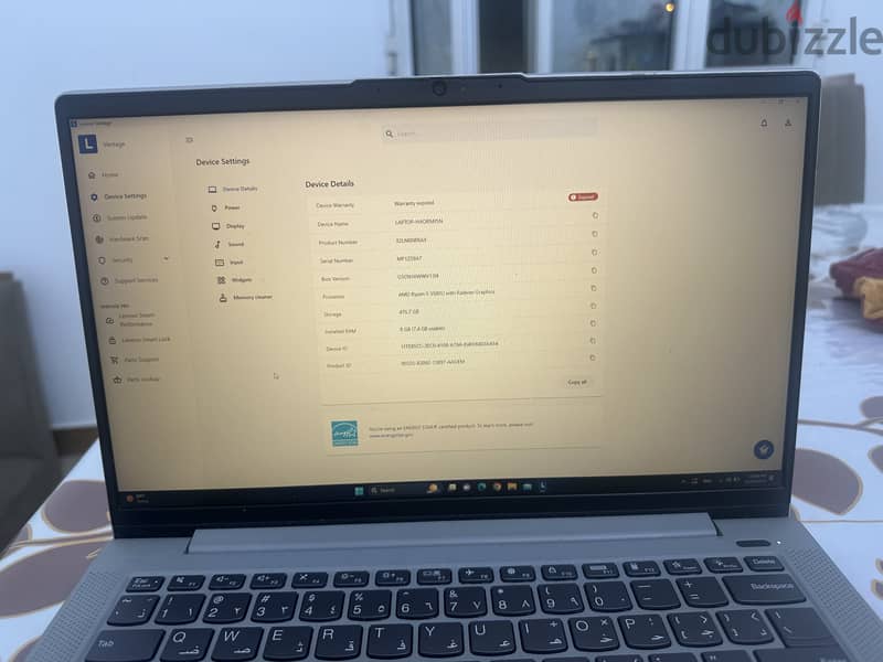 8 GM RAM Lenovo lap tap Good condition 2