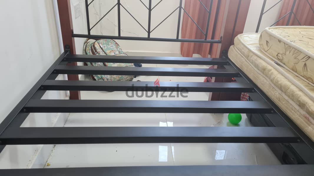 Heavy Duty Single Metal Beds OMR 23 Each, 2 for 42 OMR 1