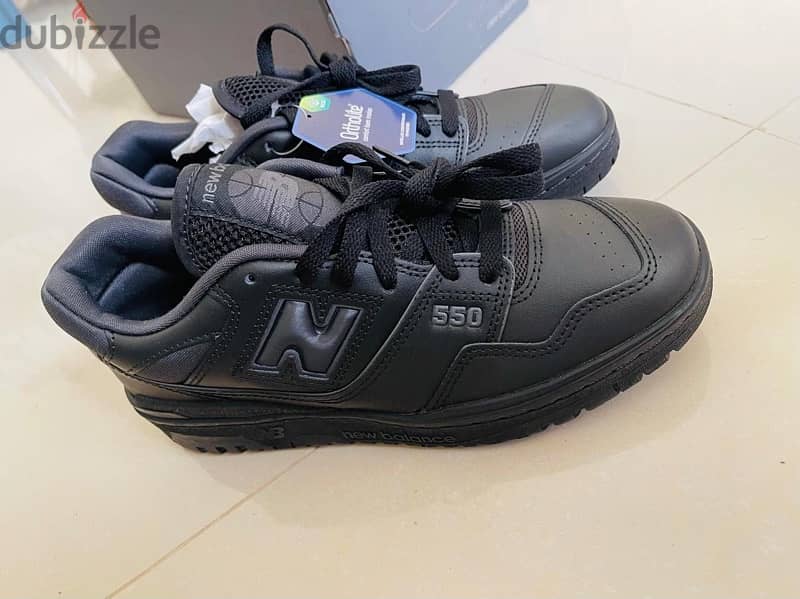 Original  Mens New Balance 550 Triple Black-Brand New 0