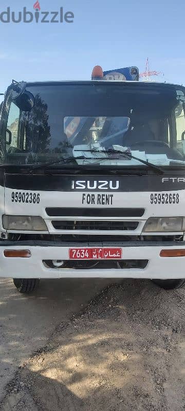 Hiup truck for rent all Muscat 7ton 10ton Best price 9595 26 58