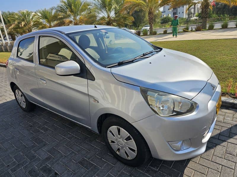 Mitsubishi mirage 2014 clean car  klm 180 new mulkia 2