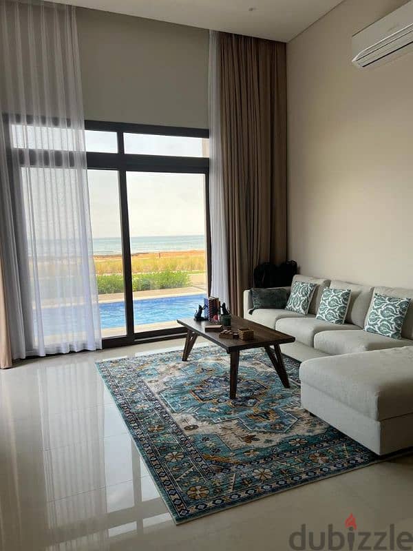 fully furnished brand new sea front line house in zjabal sifah 10