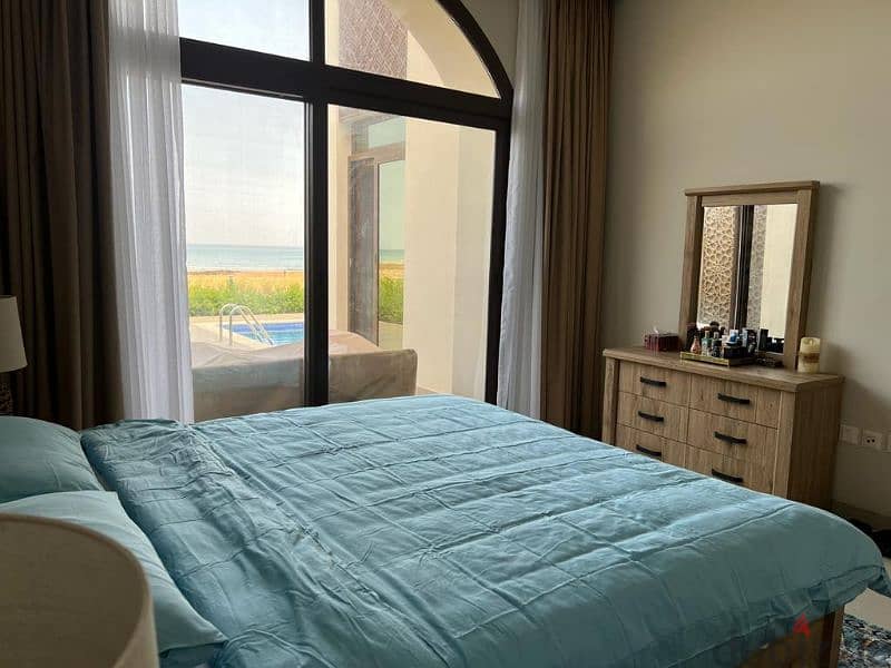 fully furnished brand new sea front line house in zjabal sifah 12