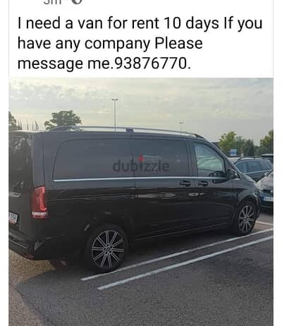 need van for rent