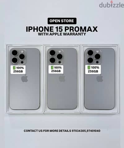 iphone 15 promax less used 100%battery health good condition