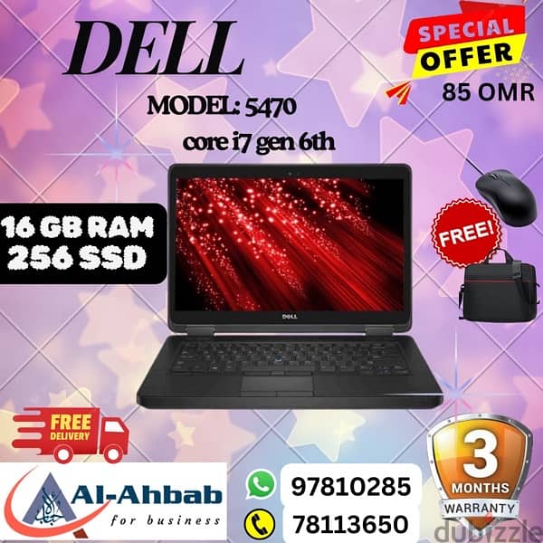 DELL LAPTOPS with 3MONTHS WARRANTY; with FREE- MOUSE & BAG 9