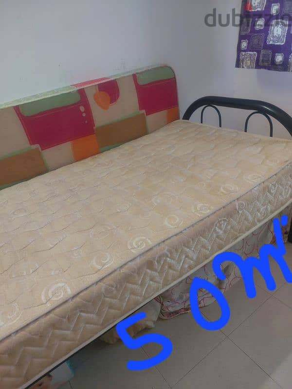 Folding  mattress 2 omr, raha mattress 5 other items inside 18