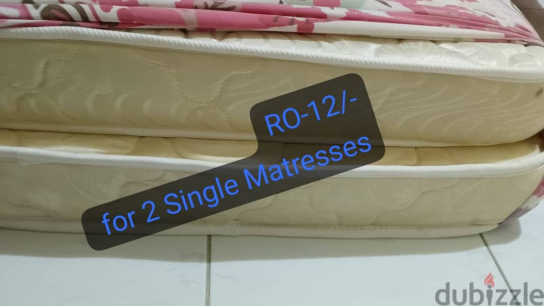 3 Matresses  (One Double 180x200cms / Two Single Standard) 7