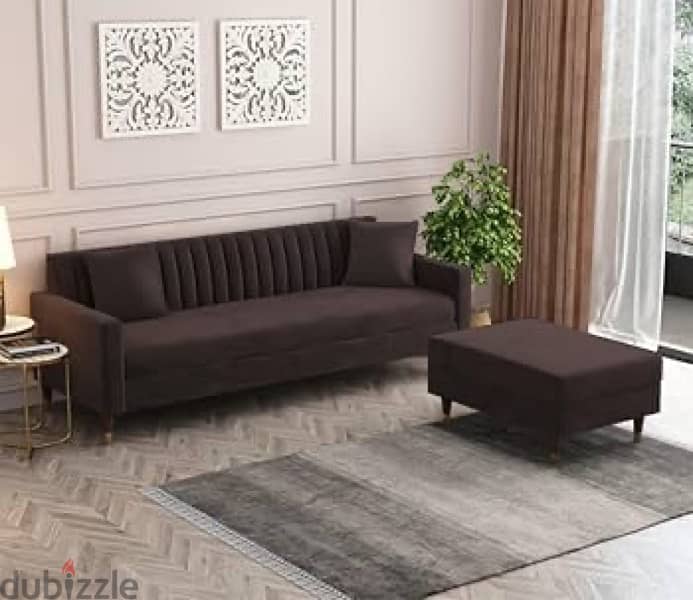 new model l shape sofa with bad 3