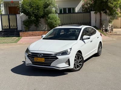 Elantra 2020, number one, Oman agency, no accidents, original paint