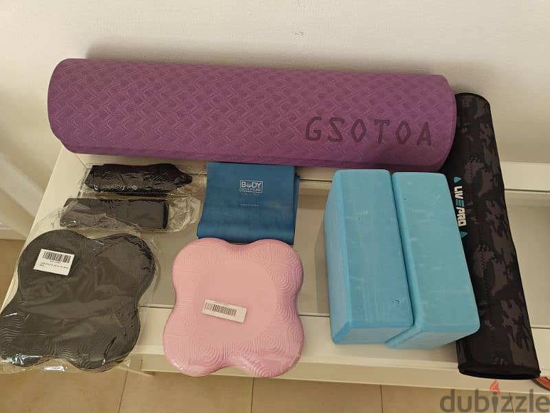 Brand new stuff for sale for gym and yoga practitioners. 5