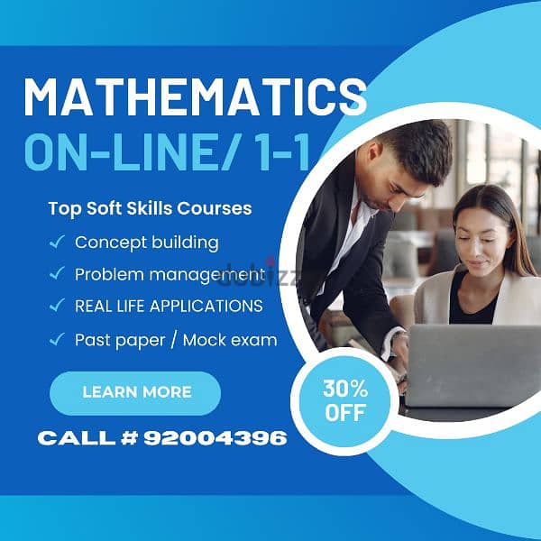 professional mathematics teacher Online / 1-1 0