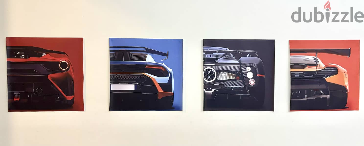 Unframed Super Car Posters ( Mclaren, Ferrari, Lamborghini & Pagani) 0