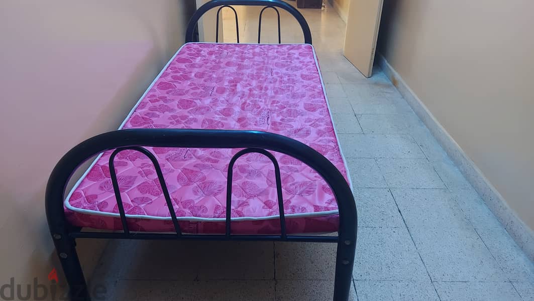 Iron bed. With mattress 2