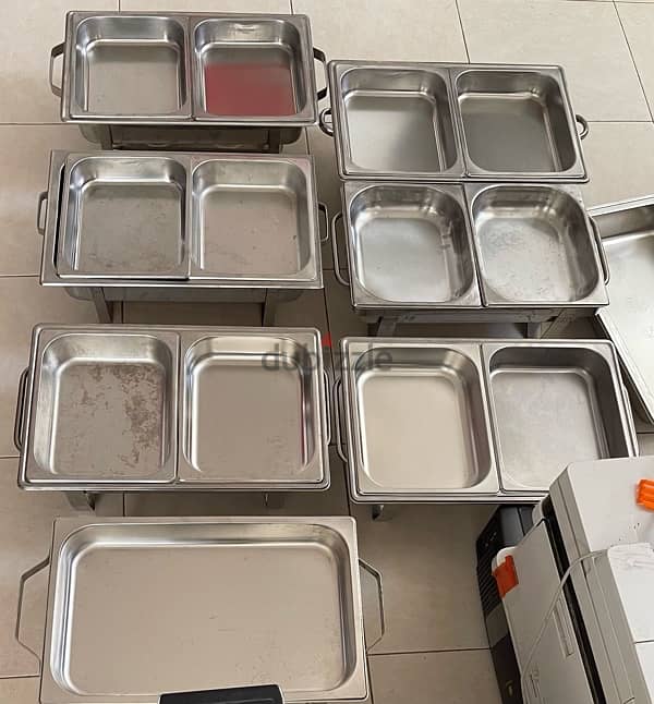 Hotel pans. Steamer pans. Chafing pans. 0